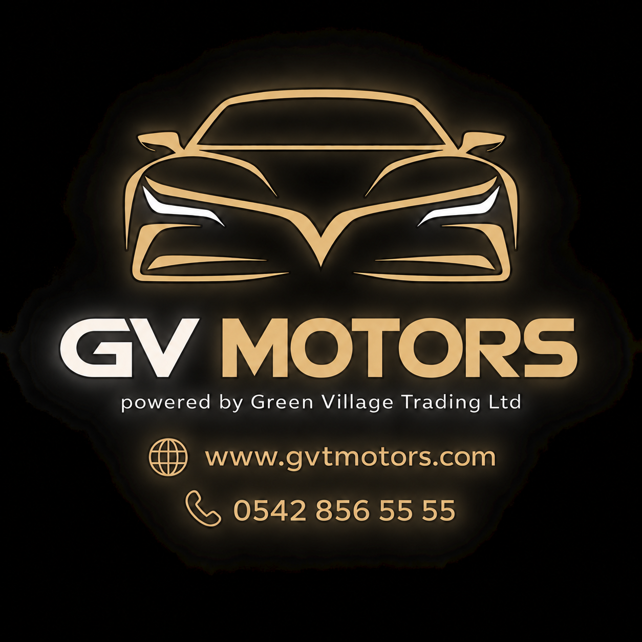 GV MOTORS — powered by Green Village Trading Ltd. www.gvtmotors.com · 0542 856 55 55